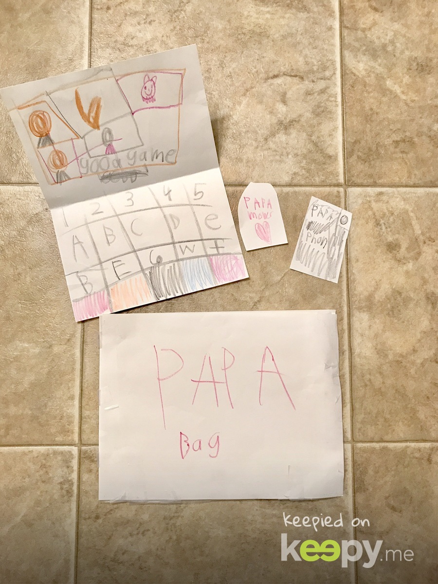A "PaPa Bag" complete with his computer, mouse and phone. 