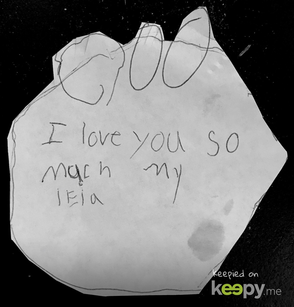 Devyn's picture that she drew for Leia (our dog) somewhere around 2013-ish I think. » Keepy.me