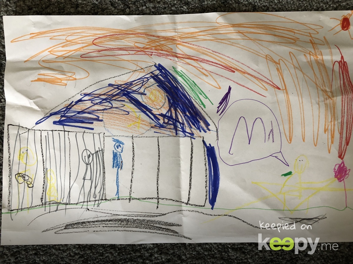 Drawing a house with Julie (best friend) » Keepy.me