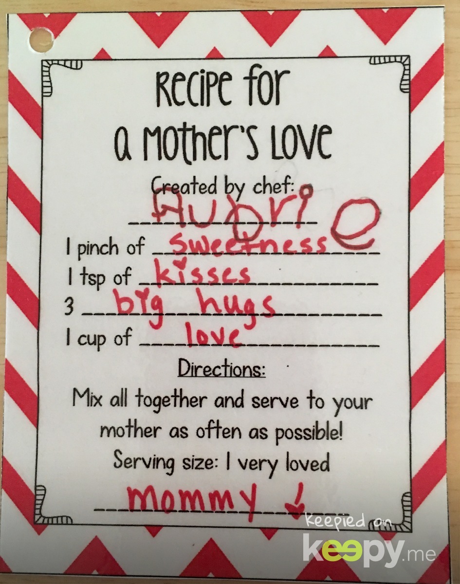 A Mothers Day Recipe » Keepy.me