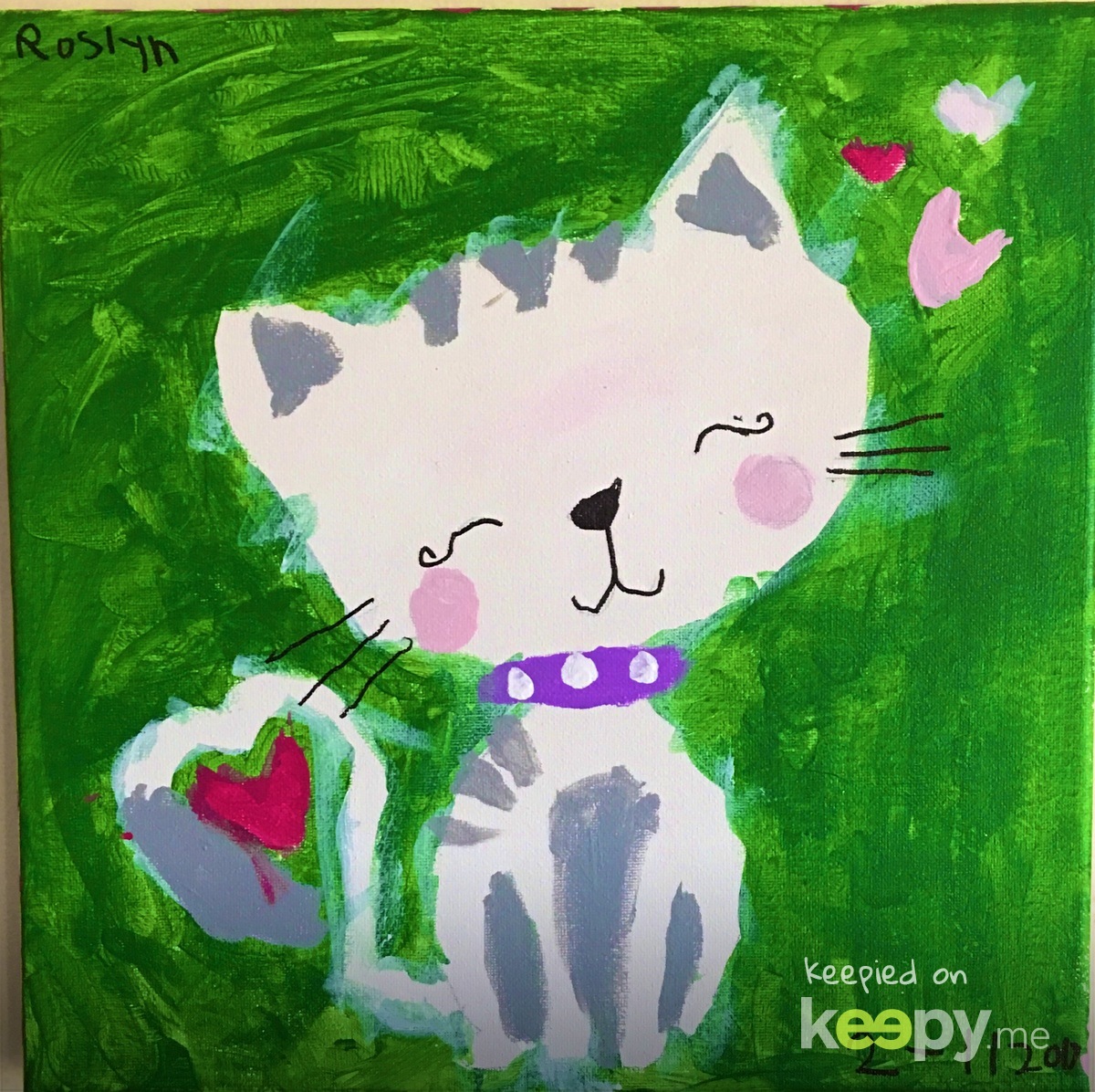 Kitty Cat with acrylic paints » Keepy.me