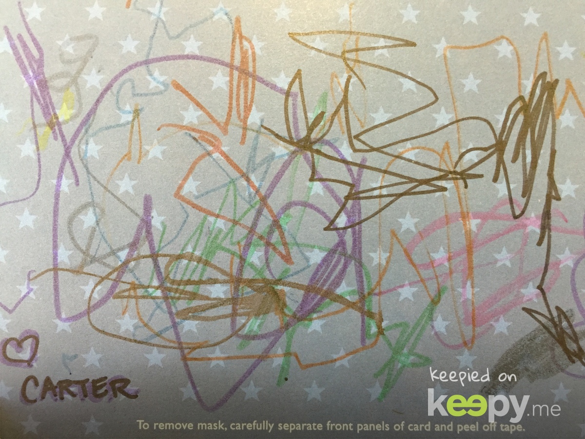 Carter's birthday drawing for cousin Evan  » Keepy.me