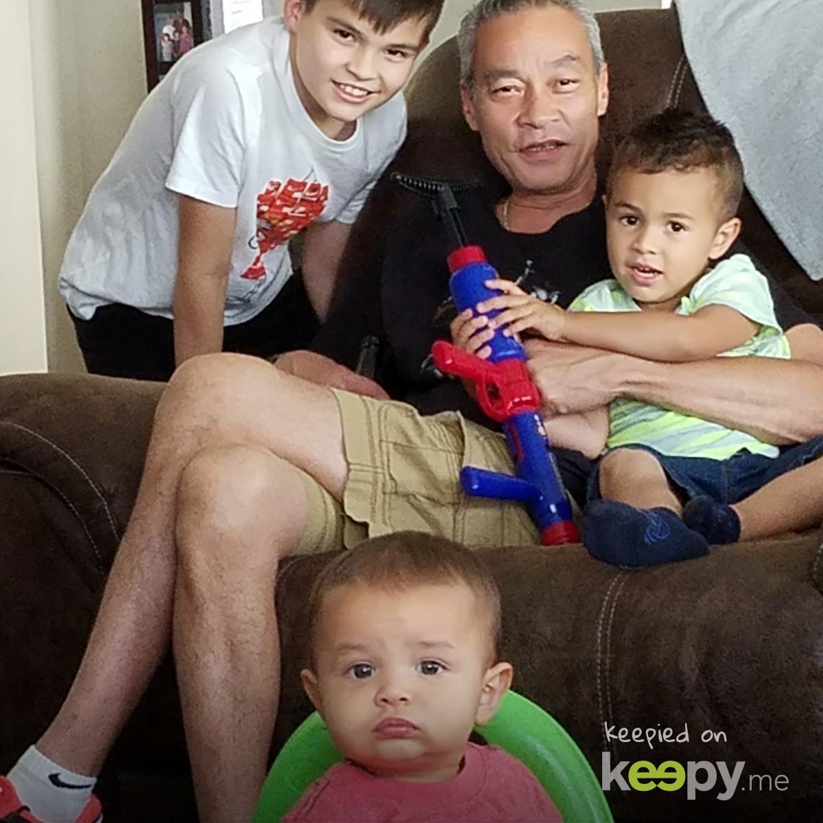 Grandpa has all of his boys! » Keepy.me